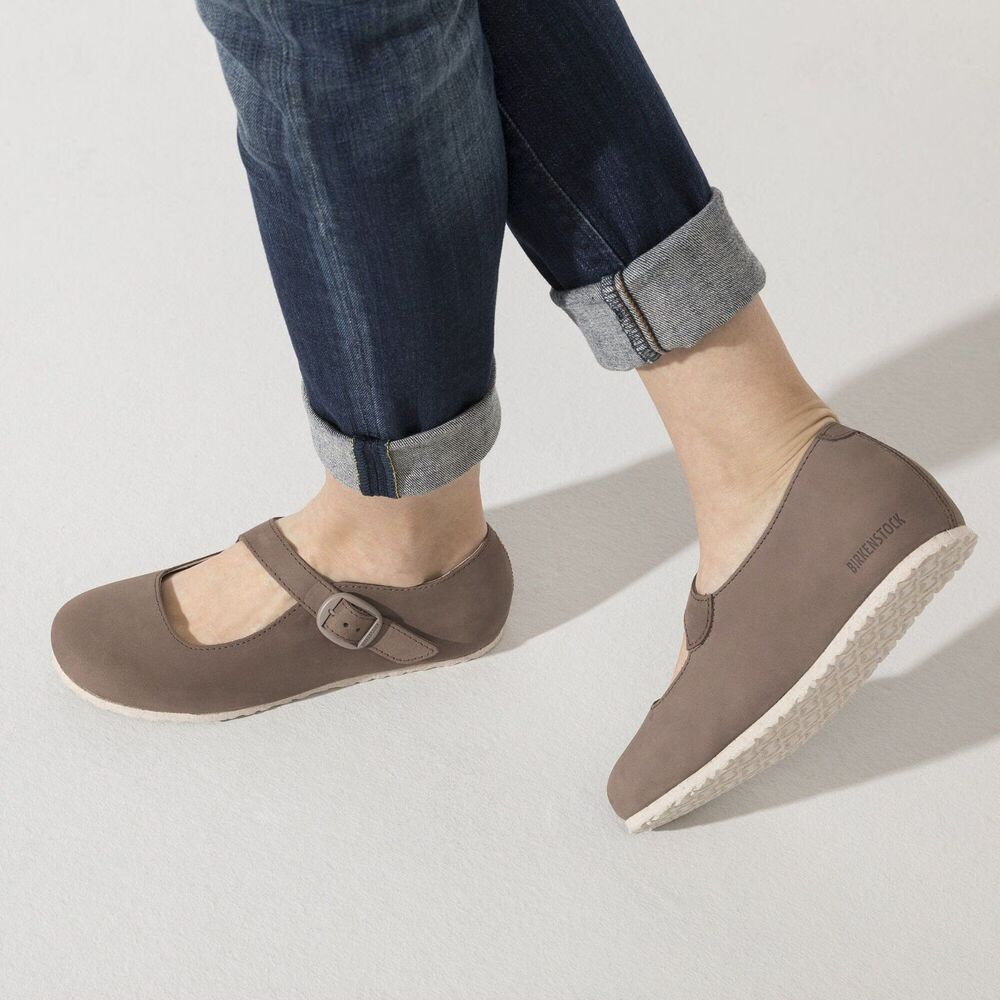 Birkenstock Tracy Mary Jane Ballet Flats Nubuck Leather EU 41 Women 10-10.5